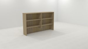 bookcase hutch with three quarter divider 1075h x 1800w