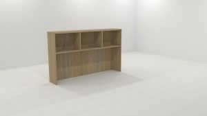 bookshelf hutch with double divider 1075h x 1800w