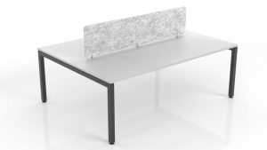 cube b2b with sreen in grey marble