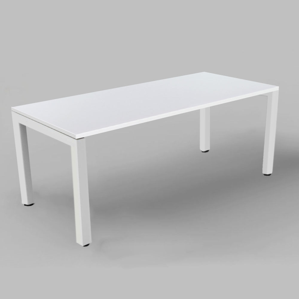cube desk. white top, white frame cube desk. white top, white frame