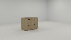 lateral filing cabinet with 2 drws. 900w 500d 725h