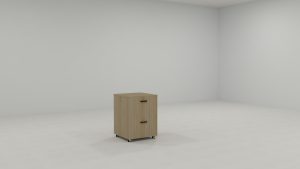 two file drawer mobile pedestal