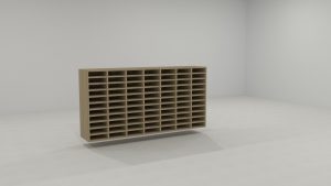 pigeon hole unit 900h x 1800w