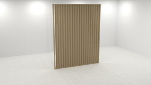 slat wall. angled