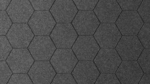 v groove. hex. charcoal
