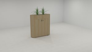 curved planter box